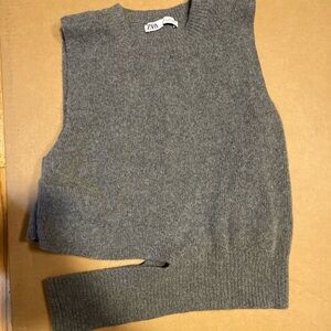 Zara Charcoal Wool Sweater